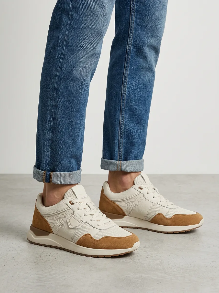 Unisex Casual Minimalist Topographic Pattern Print Sneakers