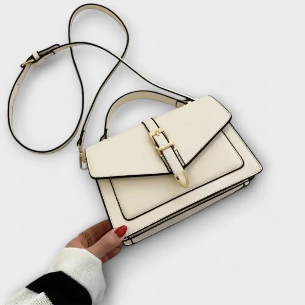 Pebbled Top Handle Shoulder Bag