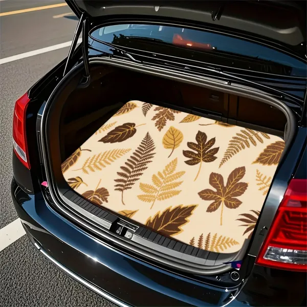 Leaf Print Car Cargo Liner