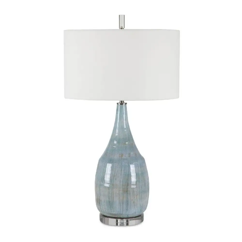 Crackle Glazed Ceramic Table Lamp