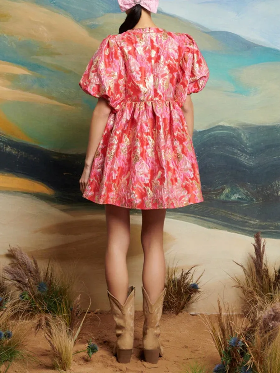Jacquard Mini Dress