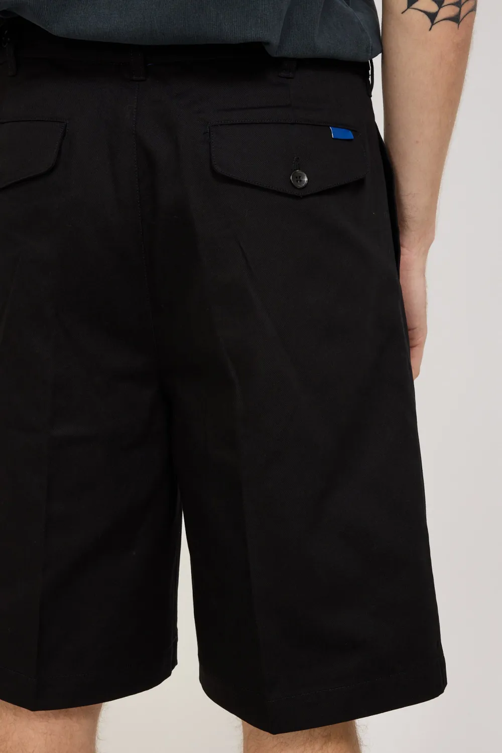 Black Minimalist Loose Fit Shorts