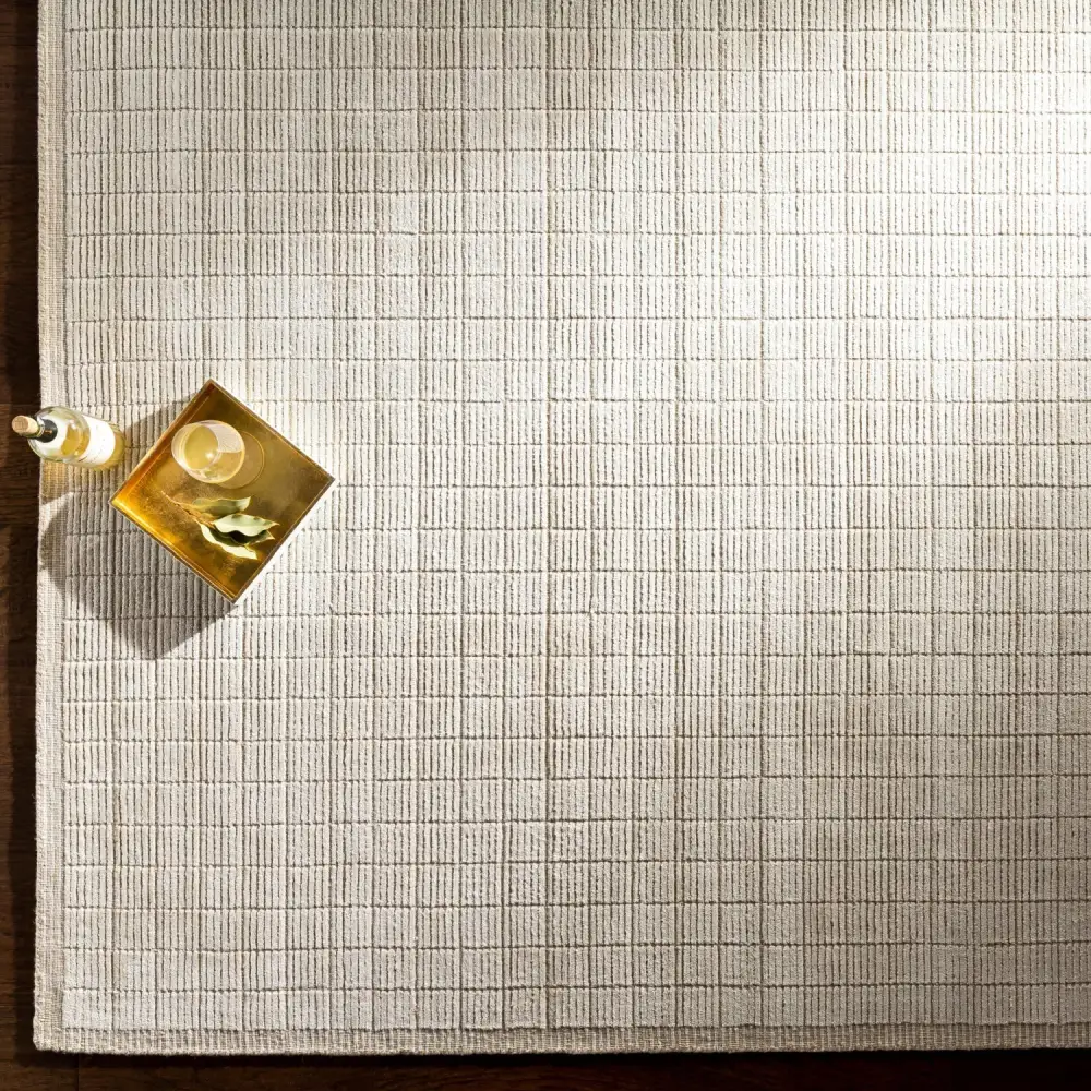 Hand-Loomed Square Pattern Table Runner
