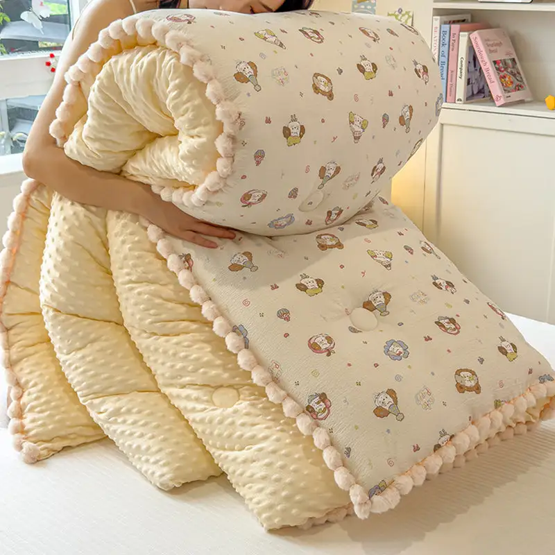 Velvet Puppy Pattern Comforter Quilt