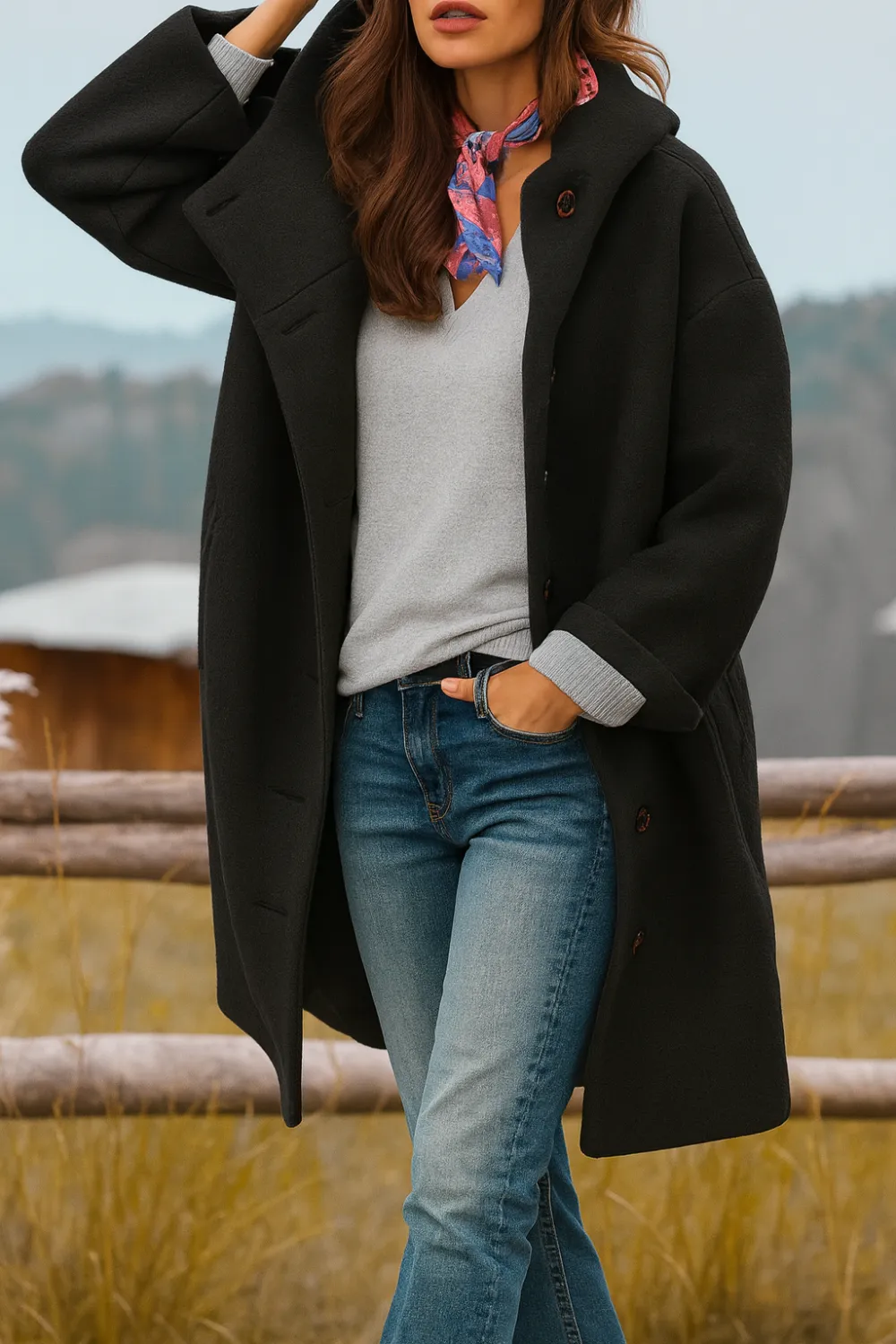 Tailored Layered Coat