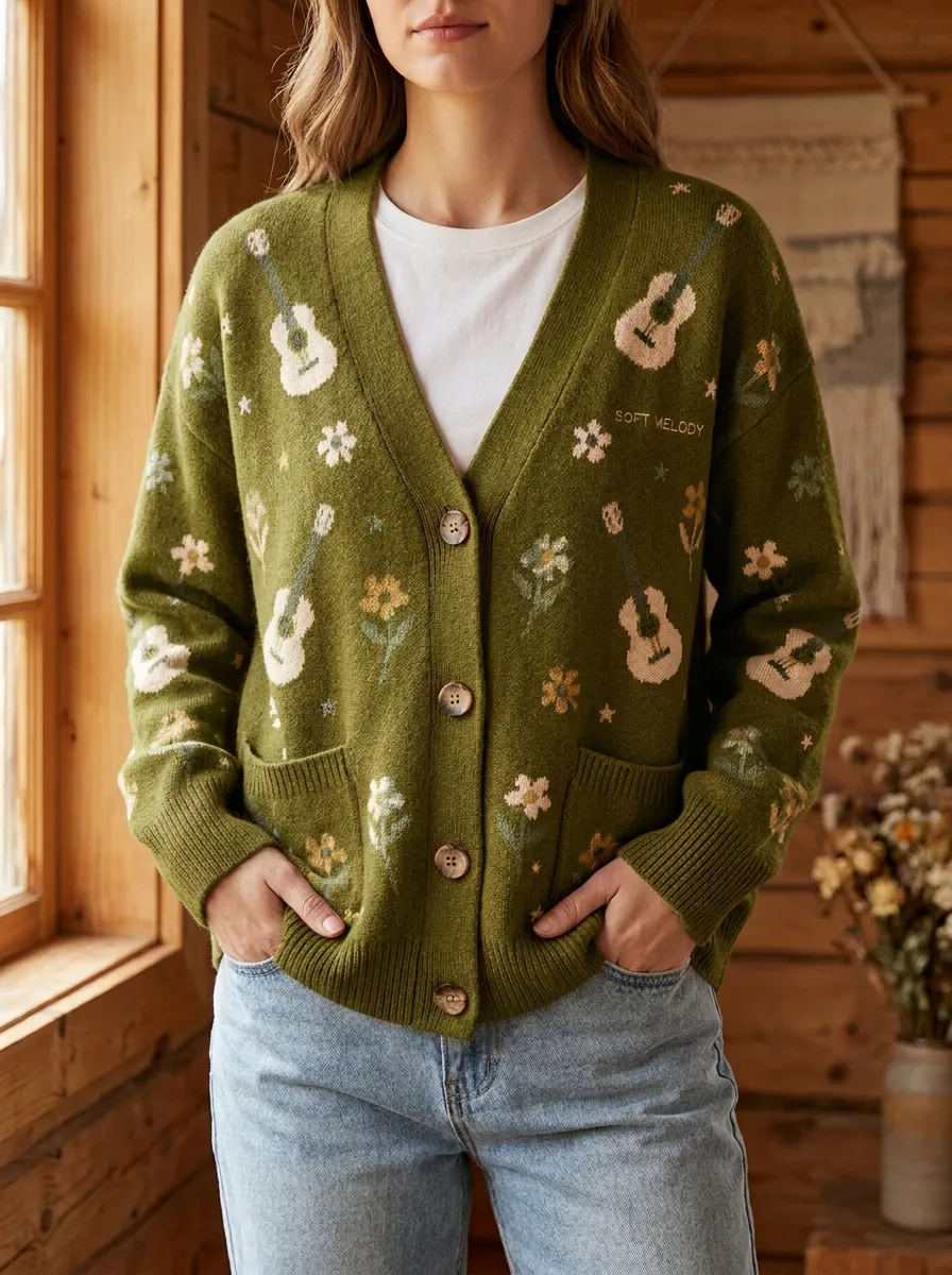Knitted Country Music Cardigan