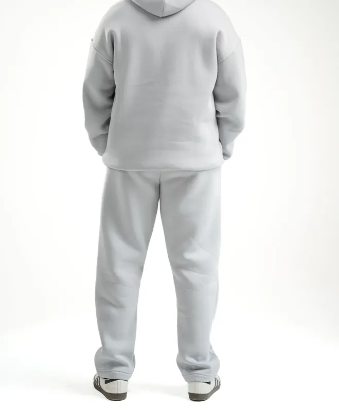 Light Grey Oversized Hooded Sweatshirt