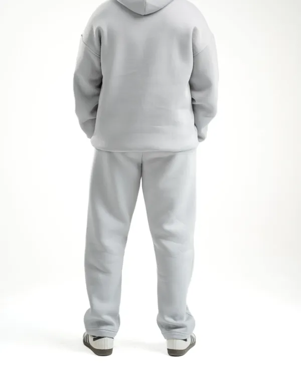 Light Grey Oversized Hooded Sweatshirt