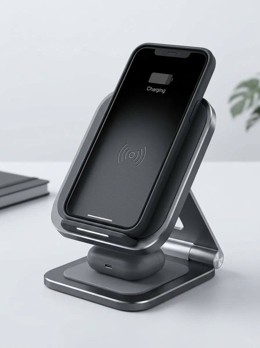 Wireless Charging Stand Aluminum Charger