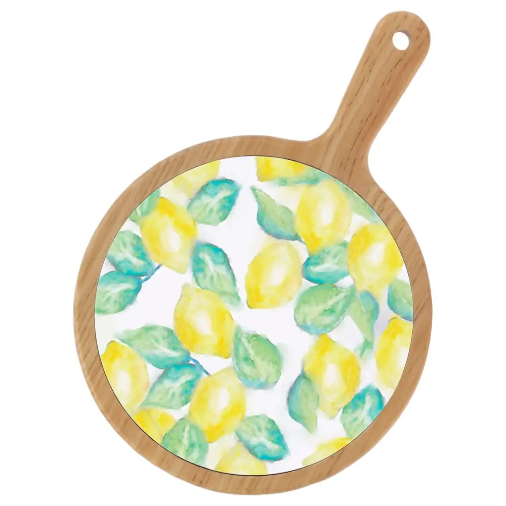 Lemon Verbena Bamboo Ceramic Cheese Board