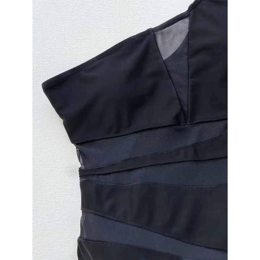 Women's One-Shoulder Sleeveless One-Piece Swimsuit