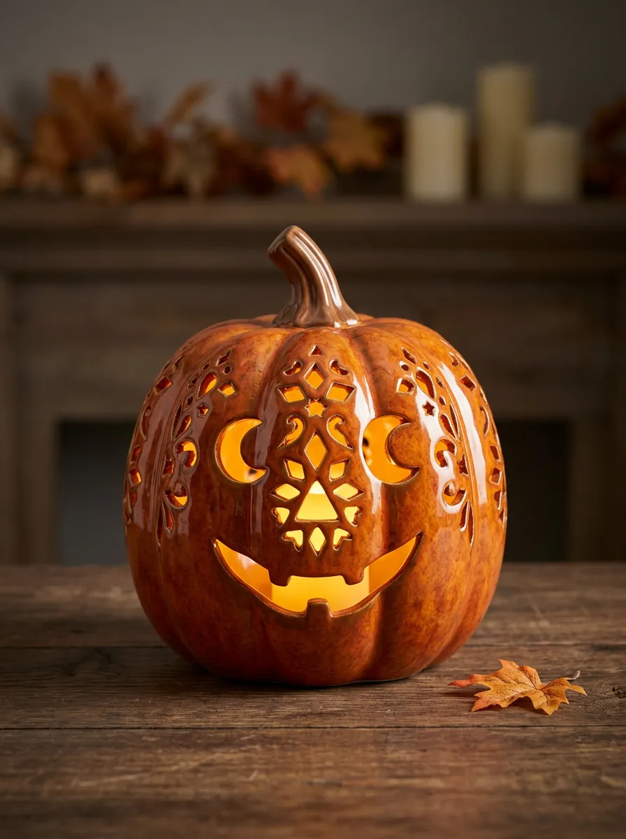 Classic Carved Halloween Pumpkin Light