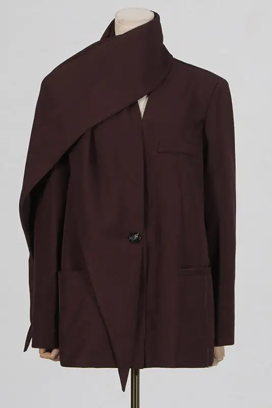 Loose Shawl Collar Chic Blazer