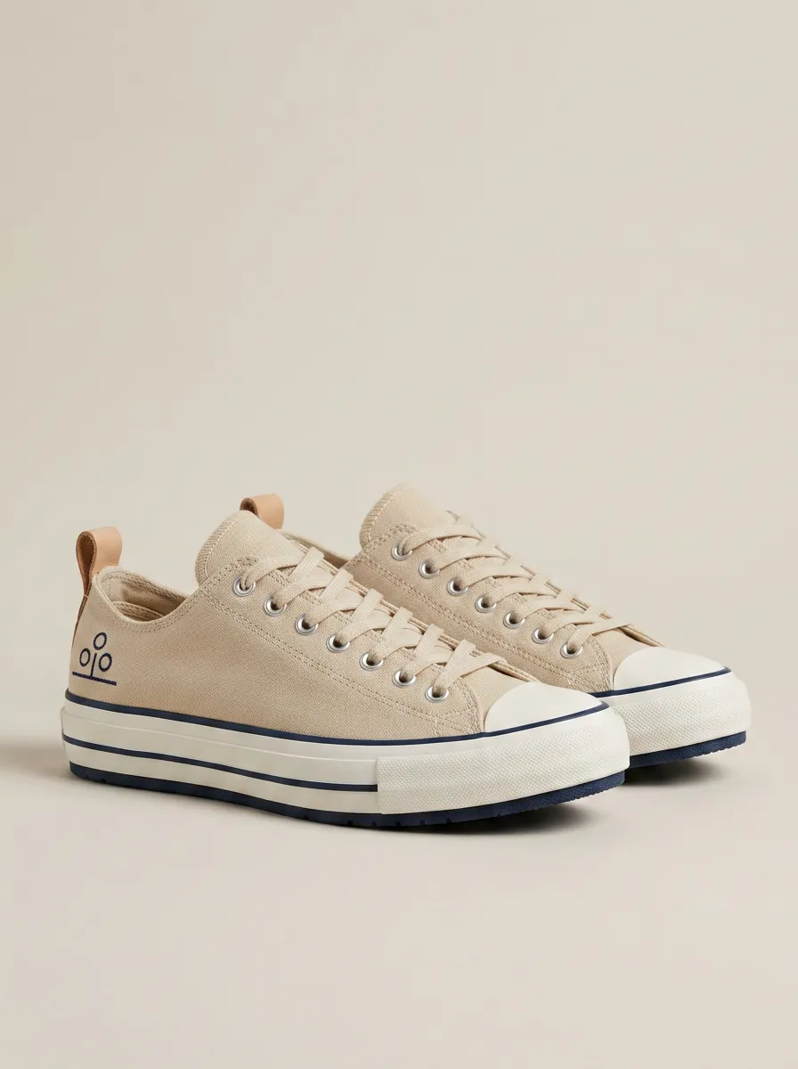 Modern Textured Women's Low-Top Canvas Shoes