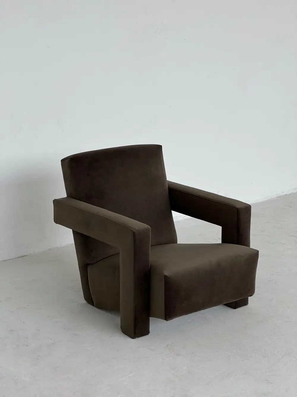 Geometric Upholstered Armchair