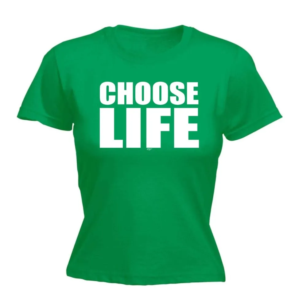 Choose Life Graphic Fitted Tee