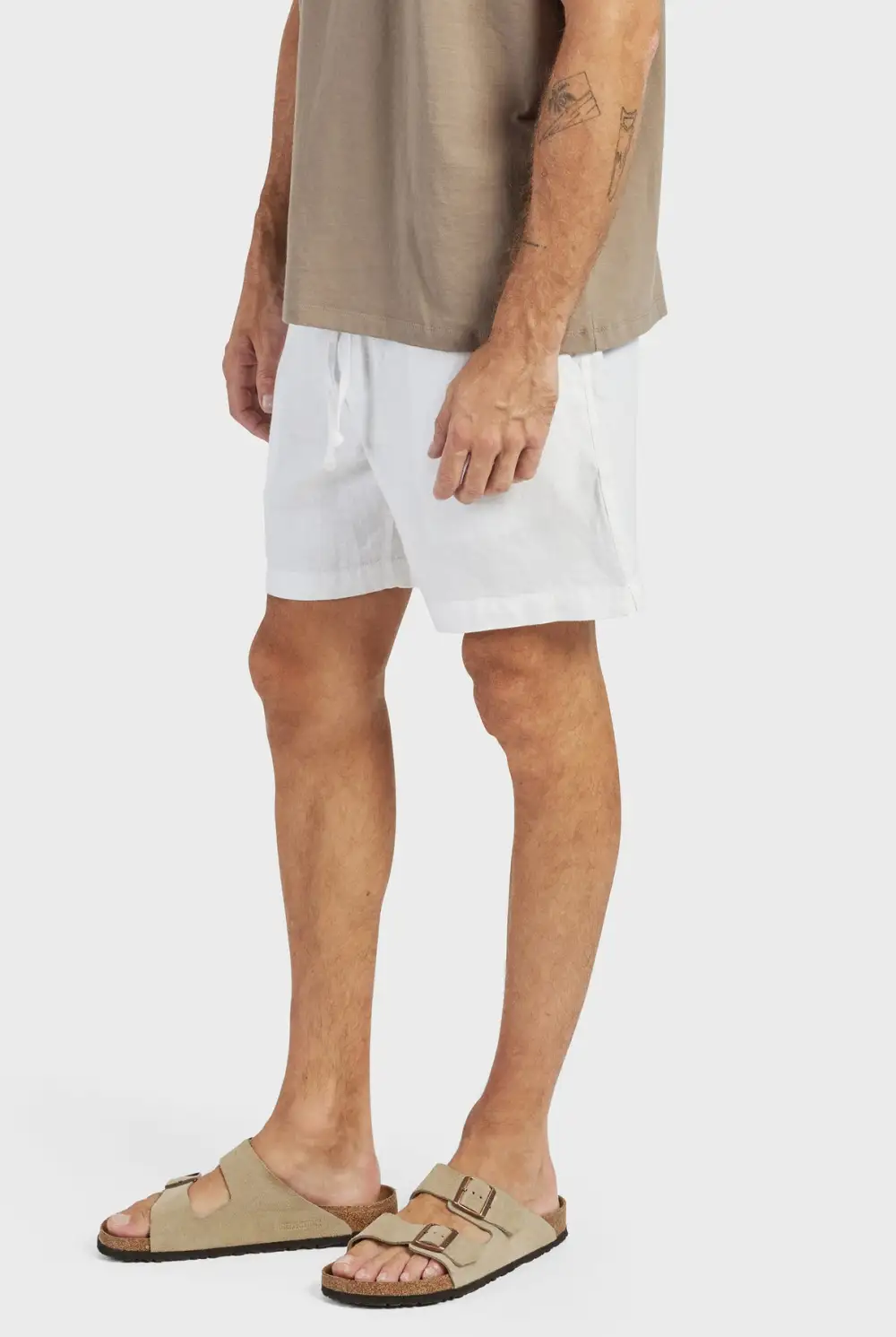 Durable Cotton Blend Drawstring Casual Travel Shorts