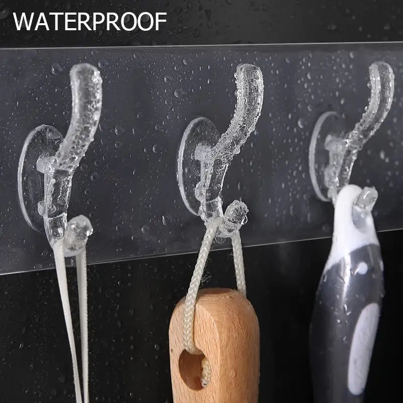 Transparent Strong Wall 6 in 1 Sticky Hook