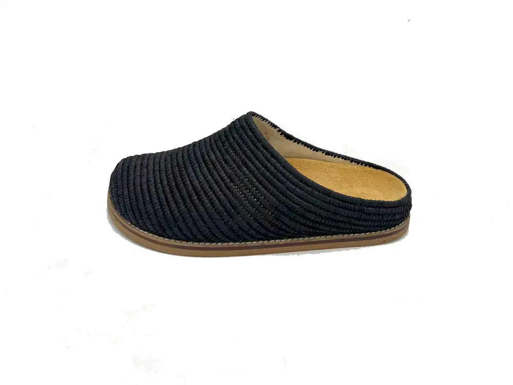 Natural Raffia Comfort Slippers