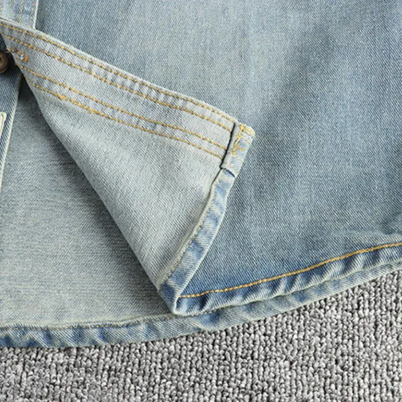 Denim Utility Embroidered Shirt