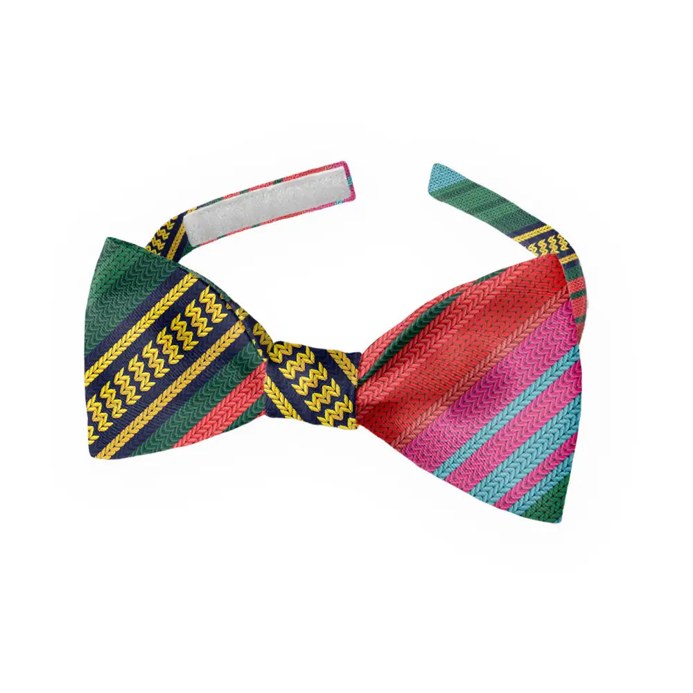 Saltillo Stripe Motif Bow Tie
