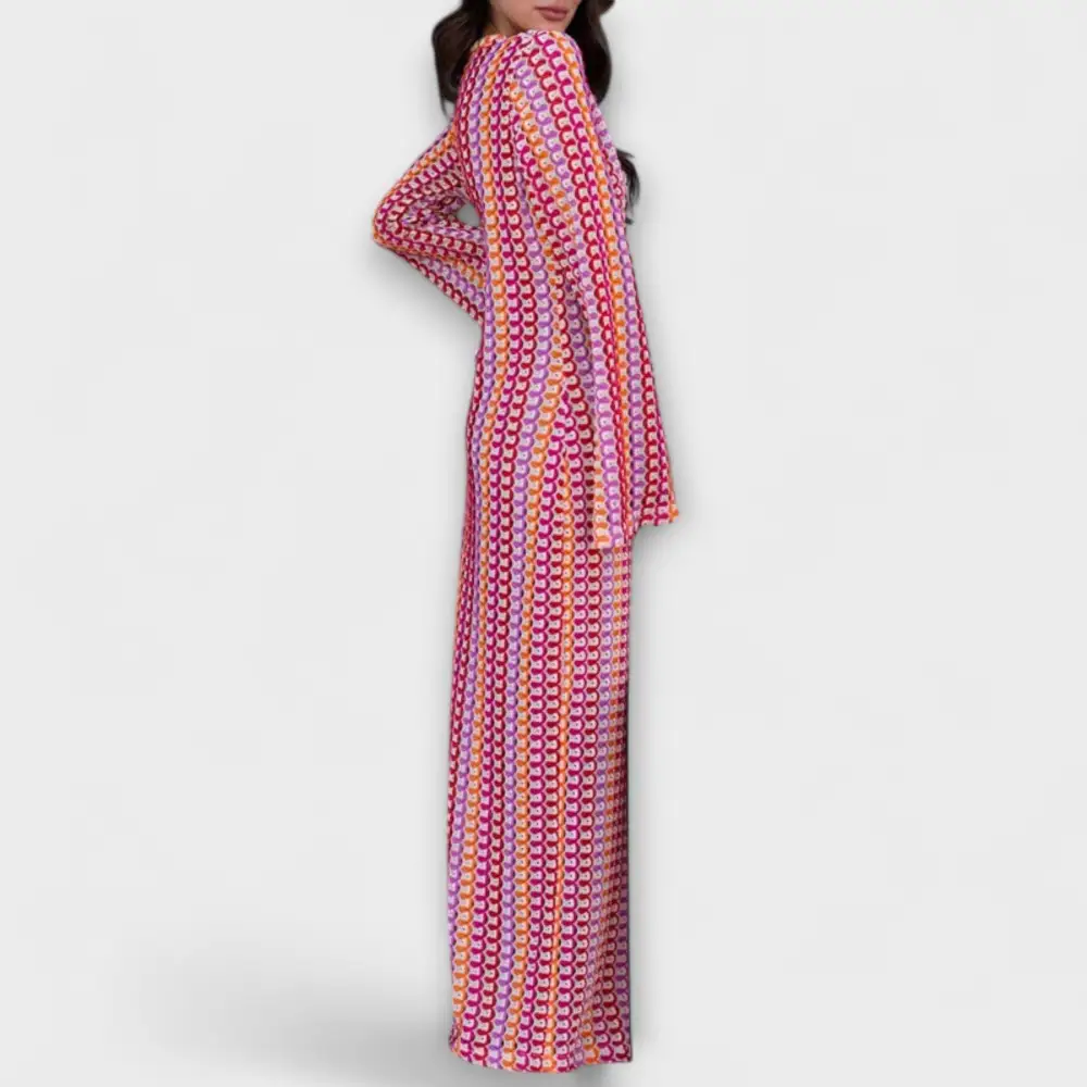V-Neck Flowing Relaxed Maxi Dress