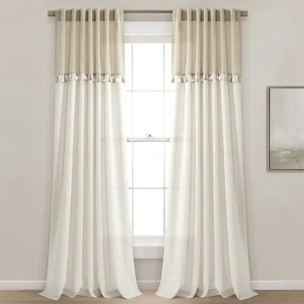Elegant Linen Window Curtain Set