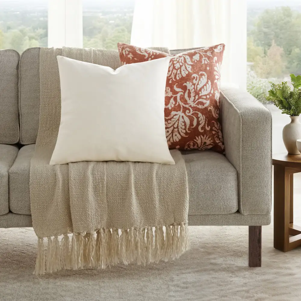 Distressed Floral  Throw Pillows