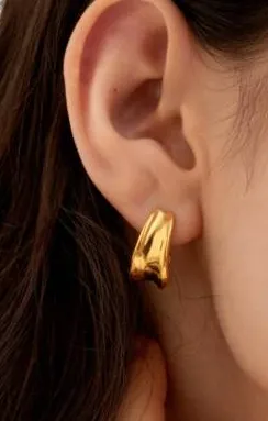 Hoop Molten Fashion Earrings