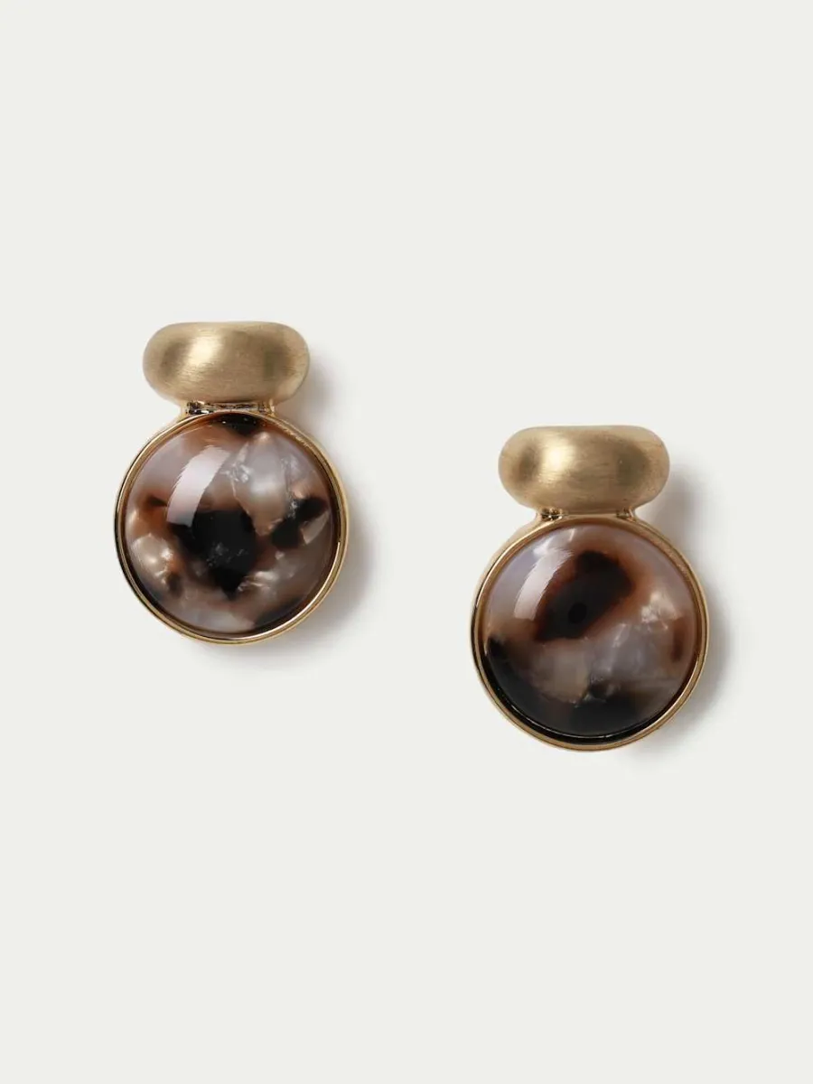 Vintage Brown Drop Earrings