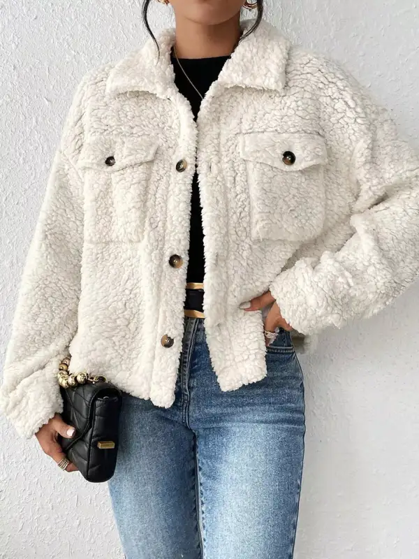 Cozy Sherpa Button Down Jacket