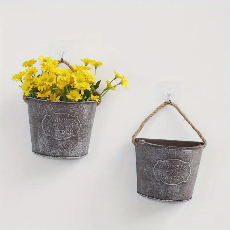 1 Pcs Vintage Metal Wall Planter