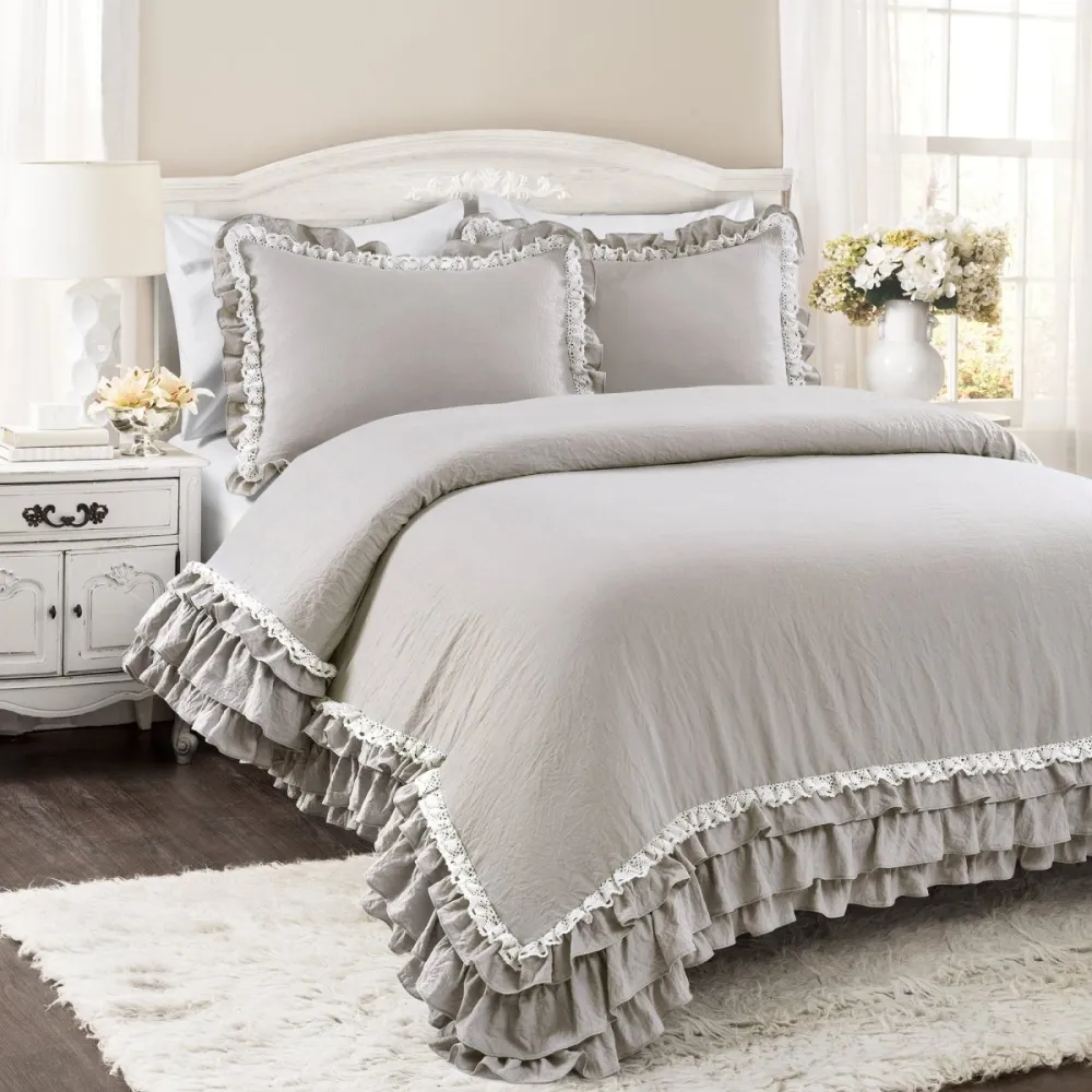 Coordinated Ruffled Comforter Bedding Set