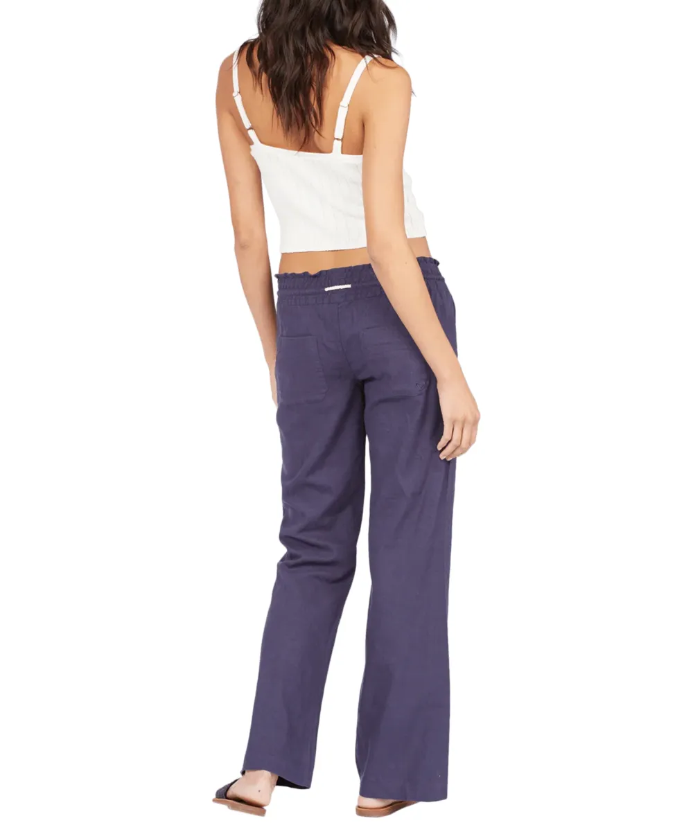 Drawstring Low-waist Flared Pants