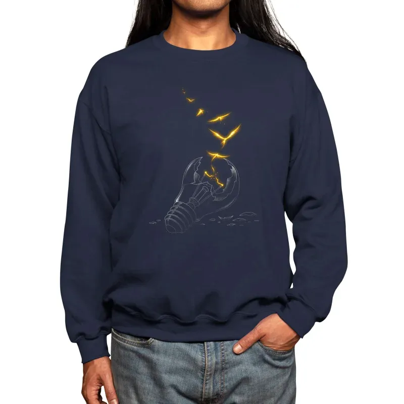 Imaginative Broken Bulb And Birds Sweatshirt