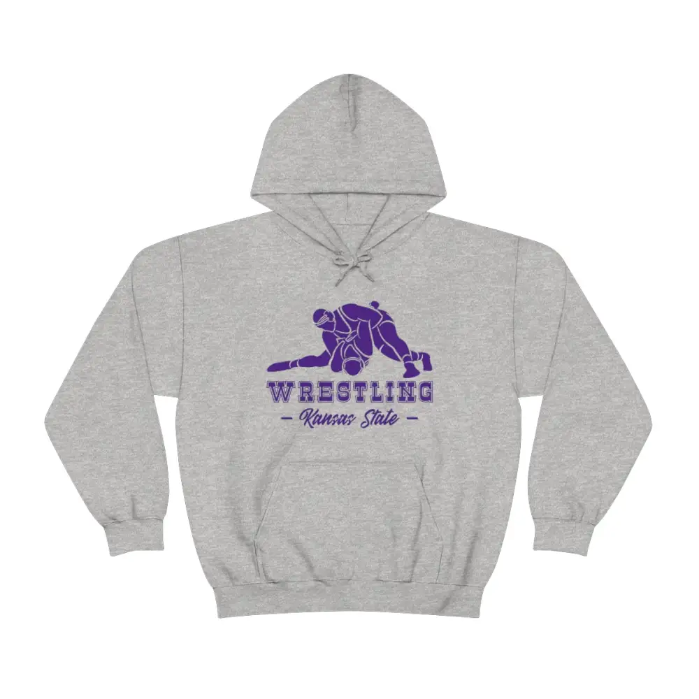 Layering Classic Print Wrestling Graphic Pullover Hoodie
