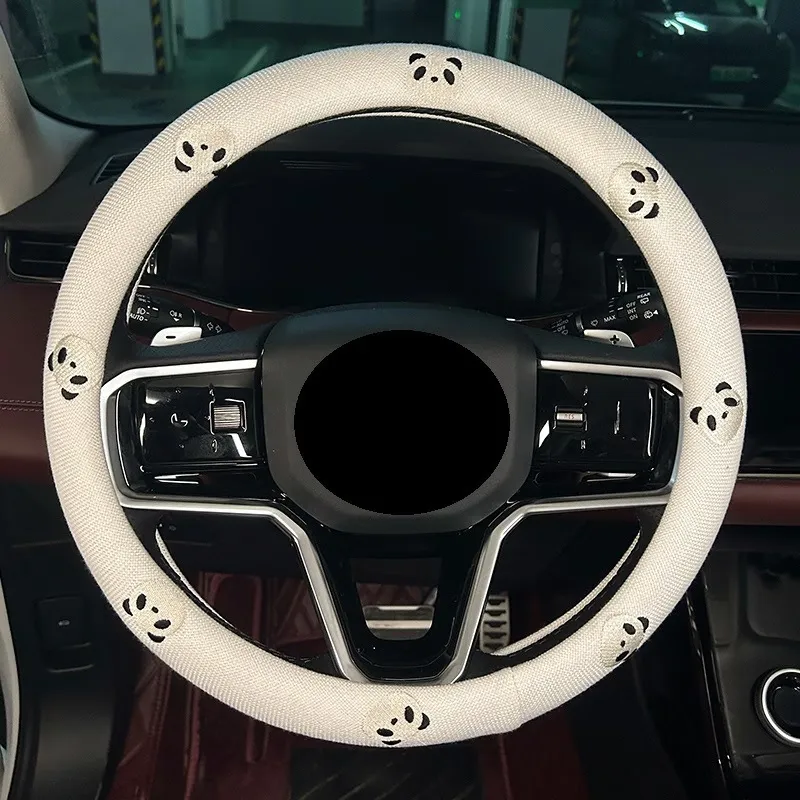 Embroidered Pattern Steering Wheel Cover
