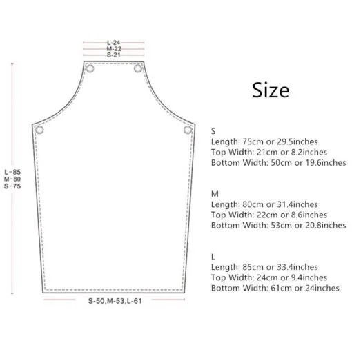 Everyday Canvas Leather Strap Crossback Kitchen Work Apron