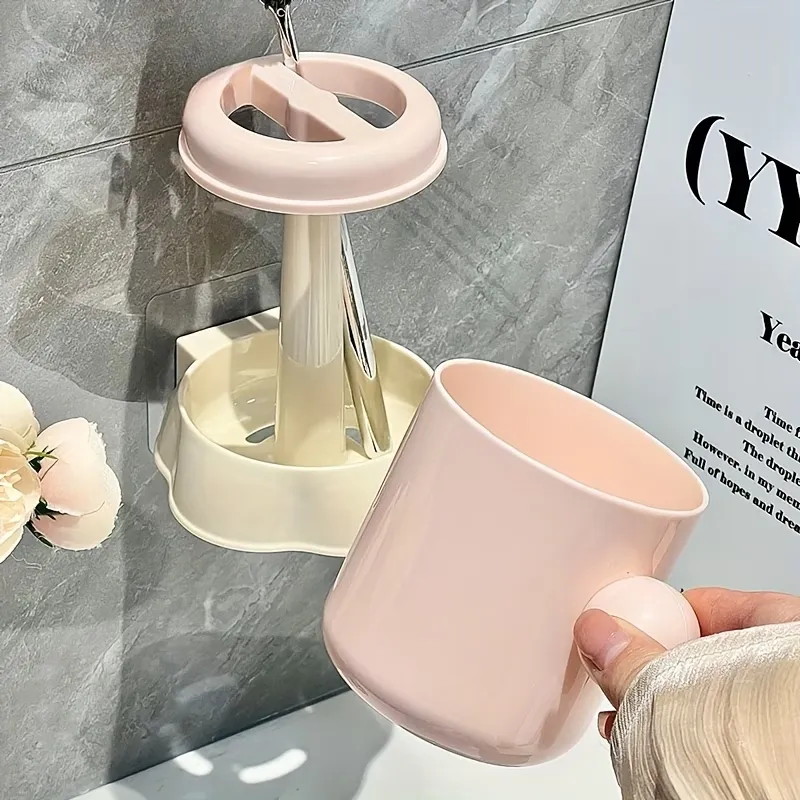Wall-Mounted Toothbrush Holder Set