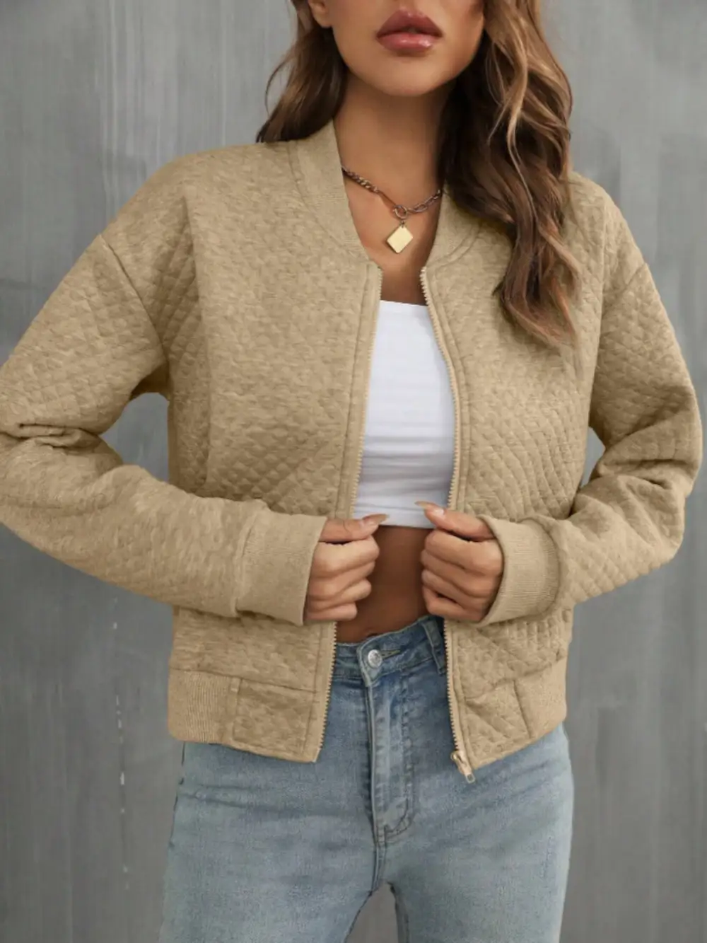 Refined Zip-Up Jacket