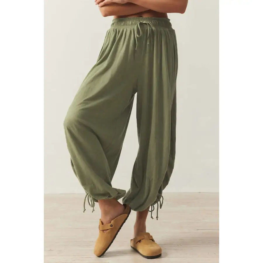 Drawstring Ruched Pants