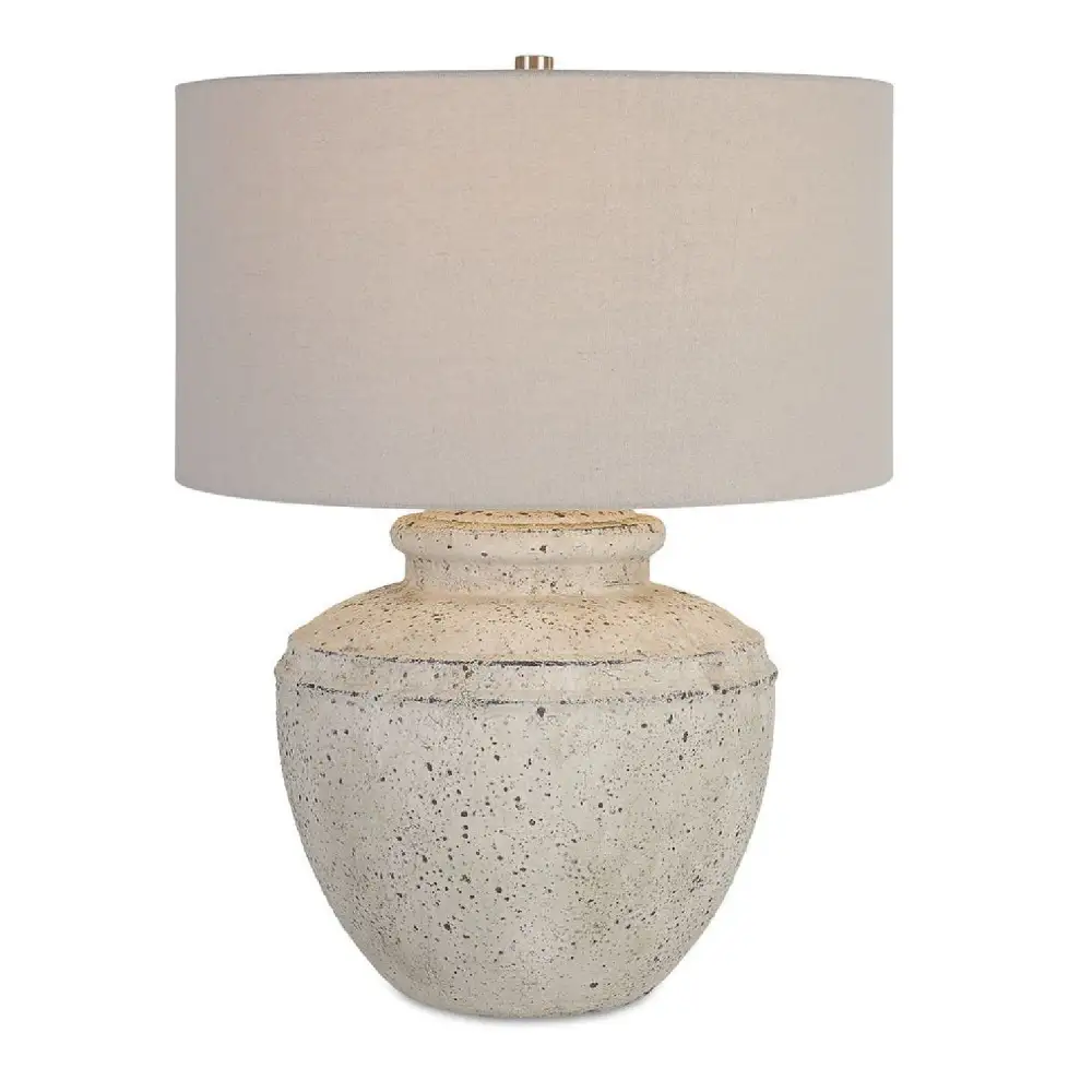 Refined Aged Ceramic Table Lamp