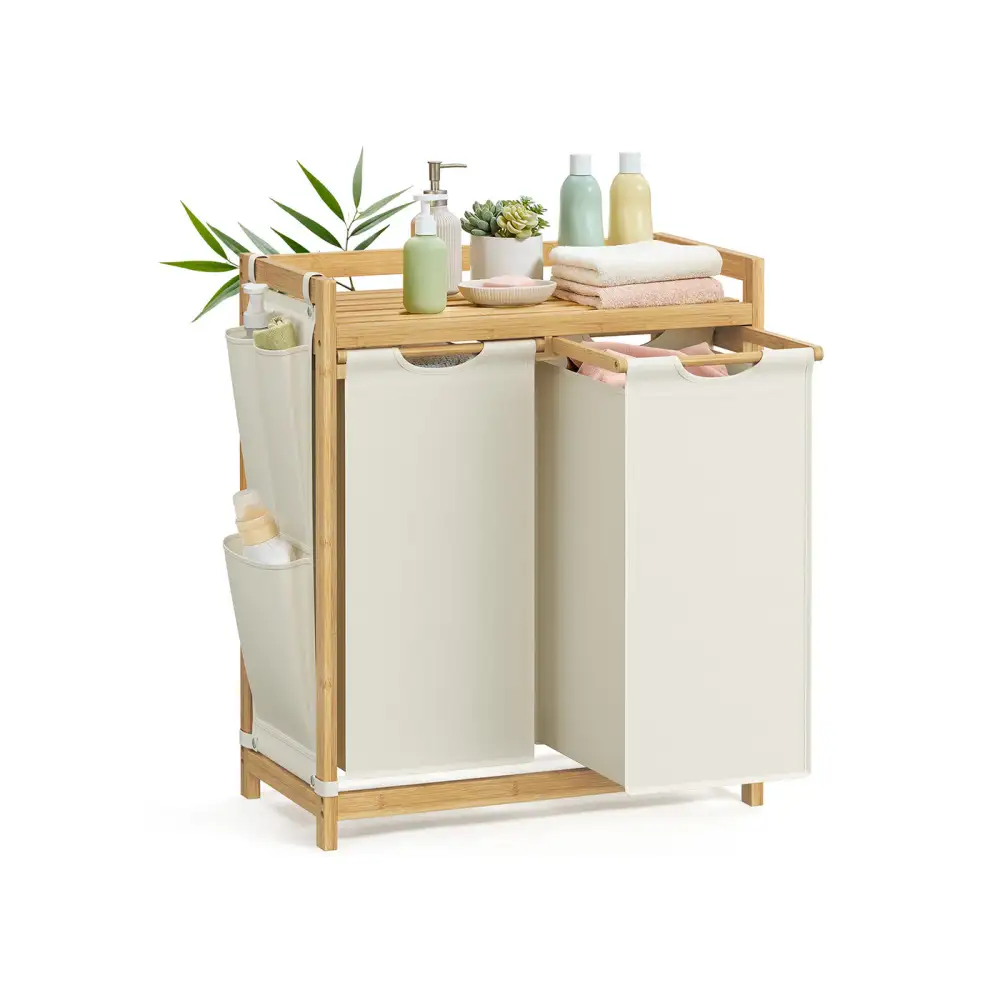 Everyday Double Compartment Divided Laundry Sorting Hamper