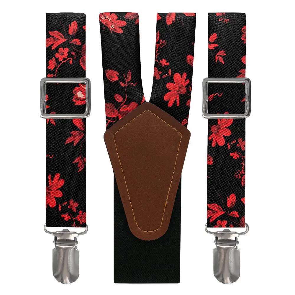 Floral Pattern Suspenders