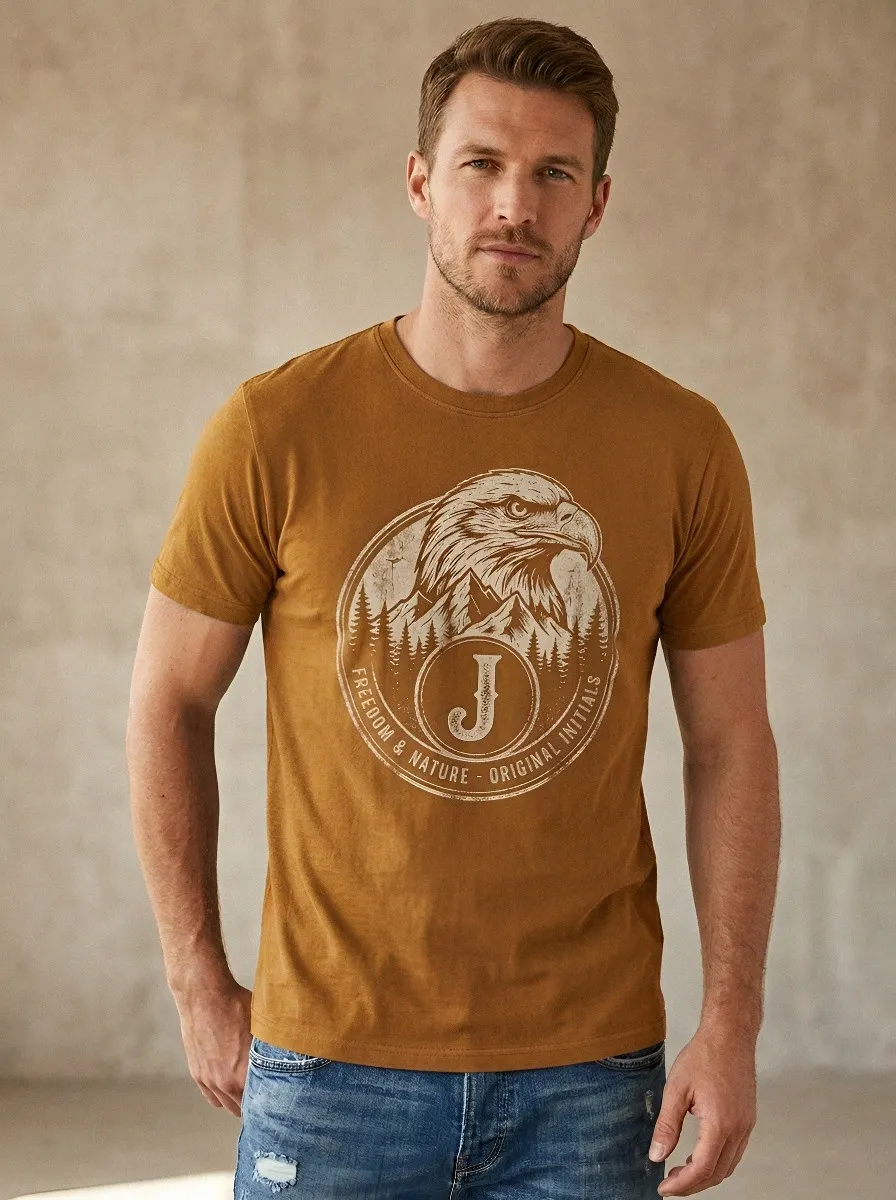 Men's Eagle Classic Landscape Graphic T-Shirt