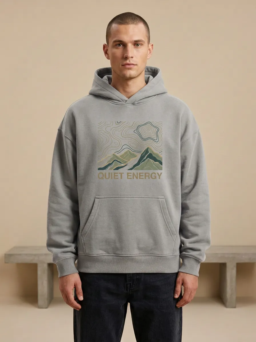 Nature Quiet Energy Mountain Topographic Hoodie
