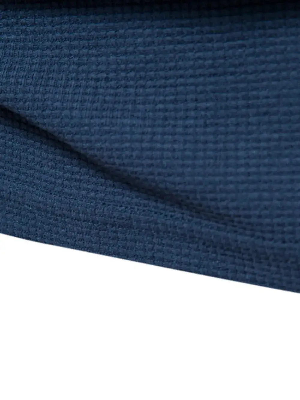 Waffle Knit Short Sleeve Crew Neck Tee