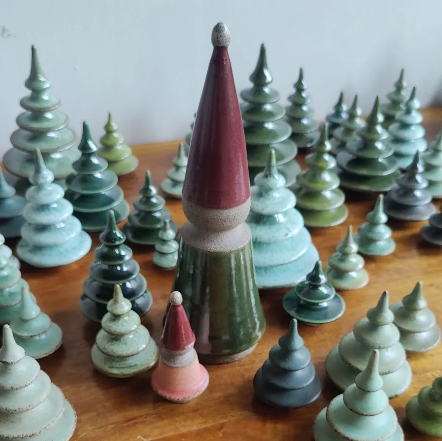 Handcrafted Ceramic Gnome Ornament