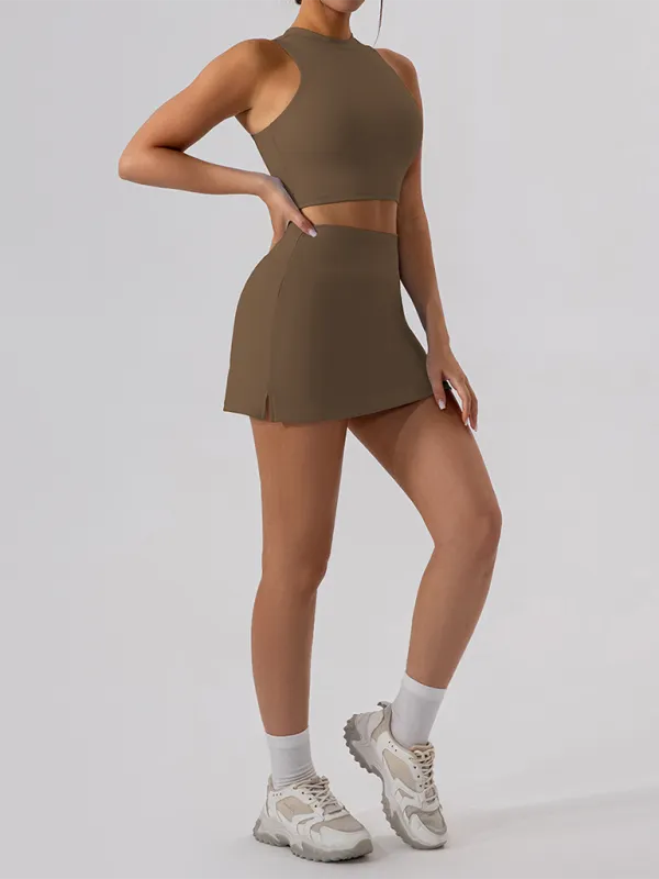 Collared Fitted Vest Top