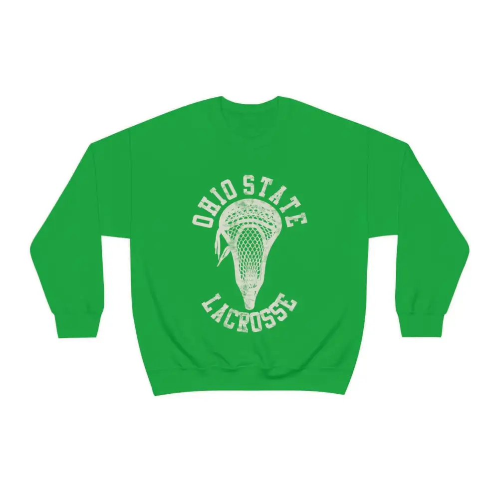 Vintage Stick Head Lacrosse Graphic Crewneck Sweatshirt